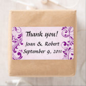 Damask Wedding Bedankt Labels (Insitu)