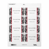 Damask Wedding Favor Labels (Full Sheet)