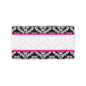 Damask Wedding Invitation Adresetiketten Etiket (Voorkant)