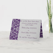 Damask Wedding Invitation-Choose BackGround (Voorkant)