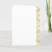 Damask Wedding Invitation Cream-Choose BackGround (Achterkant)