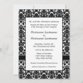 Damask Wedding Invitation Kaart (Voorkant)