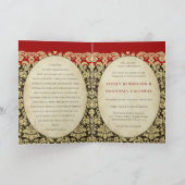 Damask Wedding Invitation Tan-Choose BackGround (Binnen)