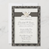 Damask Wedding Invitations Kaart (Voorkant)