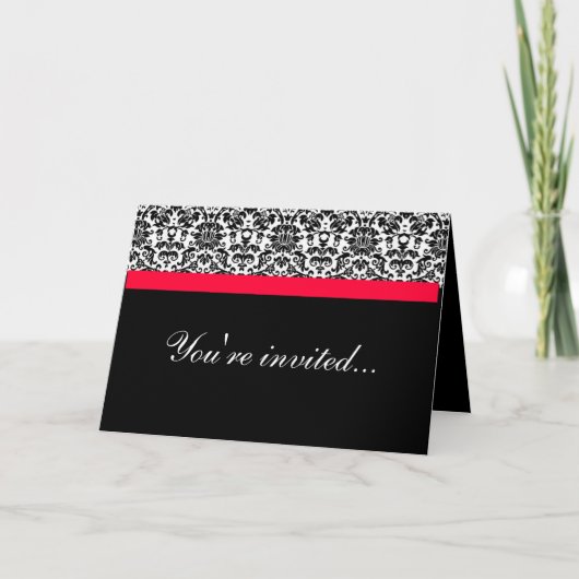Damask Wedding Invite (Voorkant)
