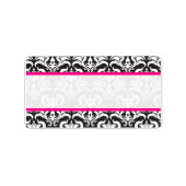 Damask Wedding Labels (Voorkant)