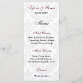 Damask Wedding Menu's (Voorkant)