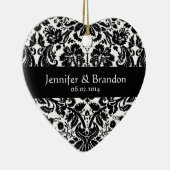 Damask Wedding Ornament (Rechts)
