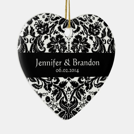 Damask Wedding Ornament (Rechts)