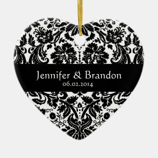 Damask Wedding Ornament (Voorkant)