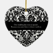 Damask Wedding Ornament (Achterkant)