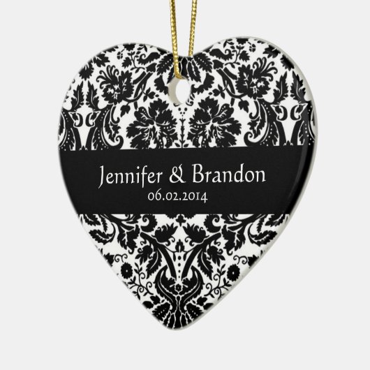 Damask Wedding Ornament (Links)