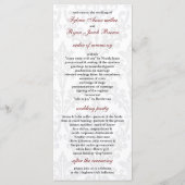 Damask Wedding programma Programmakaart (Voorkant)
