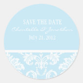 Damask Wedding Sticker (Voorkant)