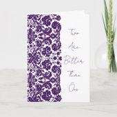 Damask Wedding-Uitnodiging-Christelijke Manuscript (Voorkant)