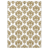 Damask White Gold Makeup Eyes Lashes Personalized Klembord (Achterkant)