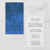 Damask Wildbloemen, Angel's Castle in Blue Visitekaartje (Voorkant / Achterkant)