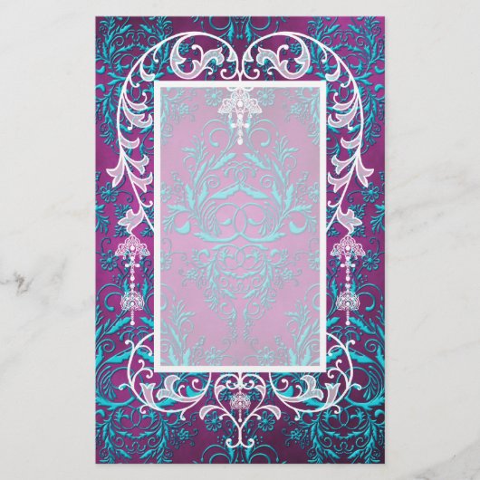 Damask Wildbloemen, ELECTRA Briefpapier (Voorkant)