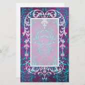 Damask Wildbloemen, ELECTRA Briefpapier (Voorkant / Achterkant)