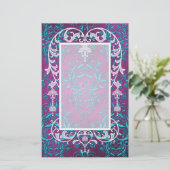Damask Wildbloemen, ELECTRA Briefpapier (Staand voorkant)