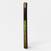 Damask Wildbloemen, Electra in Chartreuse en Red Case-Mate iPhone Case (Achterkant/links)