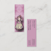 Damask Wildbloemen, MARIE ROSETTE Mini Visitekaartje (Voorkant / Achterkant)