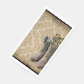 Damask wilde bloem westerse cowboylaarzen servet (Hoek)