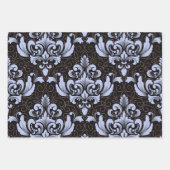 Damask Wrapping Paper Flat Sheet Set of 3 (Voorkant 3)