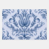 Damask Wrapping Paper Flat Sheet Set of 3 patterns (Voorkant 3)