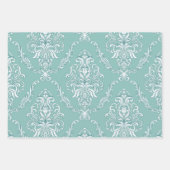 Damask Wrapping Paper Flat Sheet Set of 3 patterns (Voorkant)