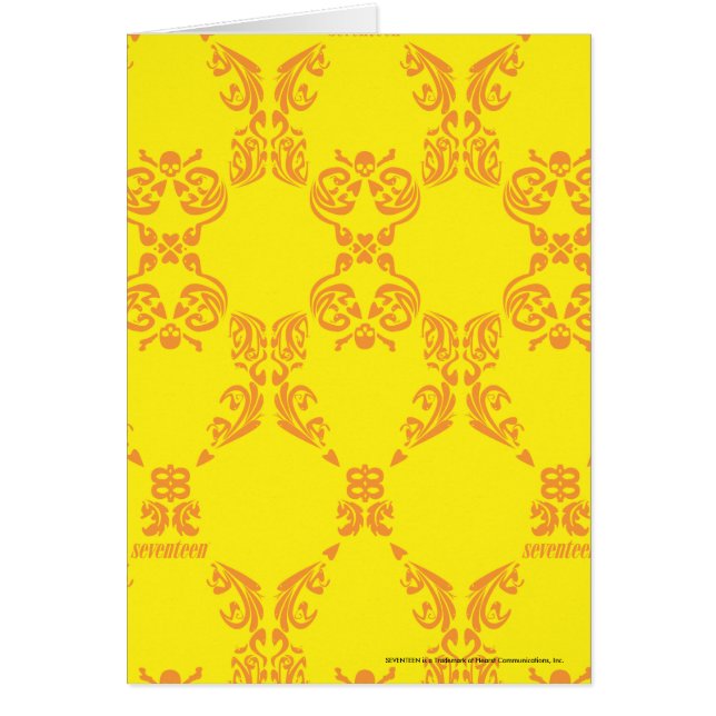 Damask Yellow-Oranje (Voorkant)