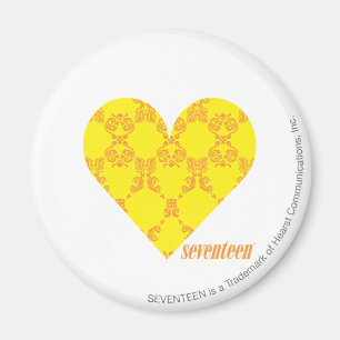 Damask Yellow-Oranje 4 Magneet