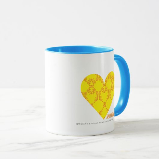 Damask Yellow-Oranje 4 Mok (Voorkant rechts)