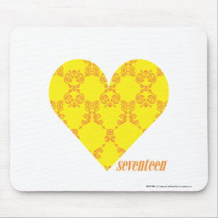 Damask Yellow-Oranje 4 Muismat