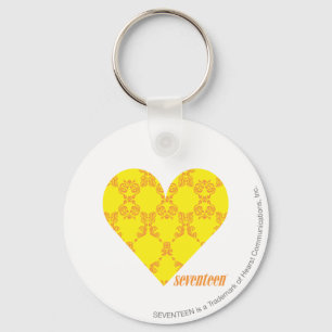 Damask Yellow-Oranje 4 Sleutelhanger