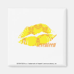 Damask Yellow-Oranje Magneet