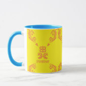 Damask Yellow-Oranje Mok (Links)