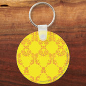 Damask Yellow-Oranje Sleutelhanger (Voorkant)