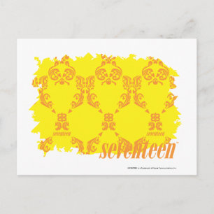 Damask Yellow-Sinaasappel 2 Briefkaart