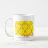 Damask Yellow-Sinaasappel 2 Koffiemok (Links)