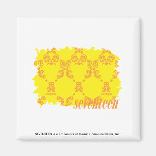 Damask Yellow-Sinaasappel 2 Magneet