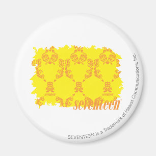 Damask Yellow-Sinaasappel 2 Magneet