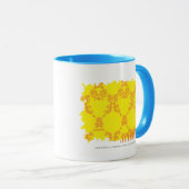 Damask Yellow-Sinaasappel 2 Mok (Voorkant rechts)