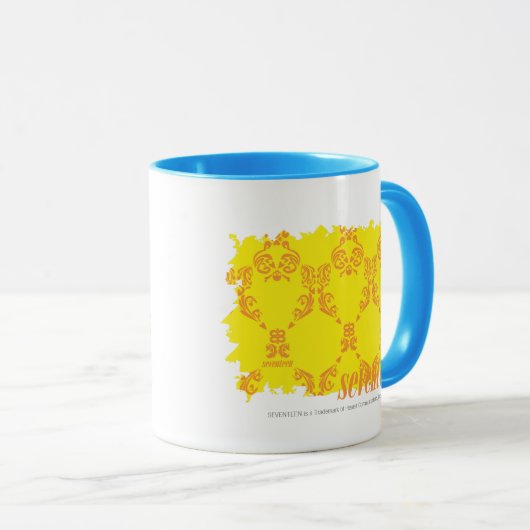 Damask Yellow-Sinaasappel 2 Mok (Voorkant rechts)