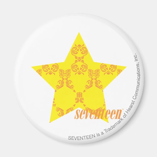 Damask Yellow-Sinaasappel 3 Magneet (Voorkant)