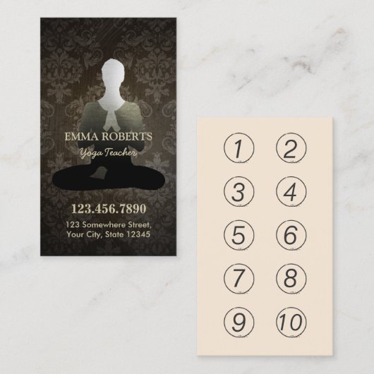  Damask Yoga & Mediation Loyalty Punch (Voorkant / Achterkant)