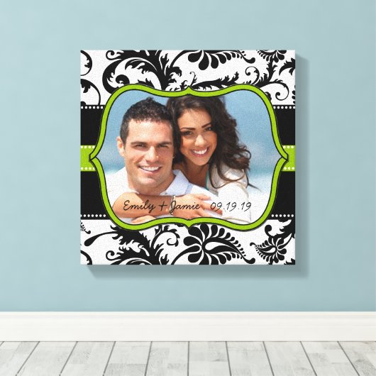 Damask Your Photo Wrapped Canvas (Insitu (Houten vloer))