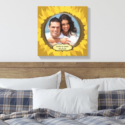 Damask Your Photo Wrapped Canvas (Insitu (Slaapkamer))