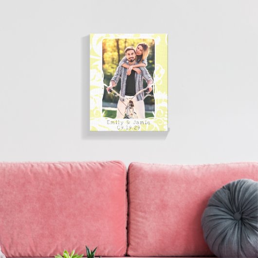 Damask Your Photo Wrapped Canvas (Insitu (Woonkamer))