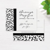 Damask Zakelijke Cadeaubon Kaart (Bureau)